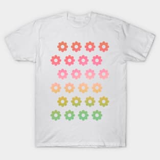 Rainbow Ombre Daisies T-Shirt